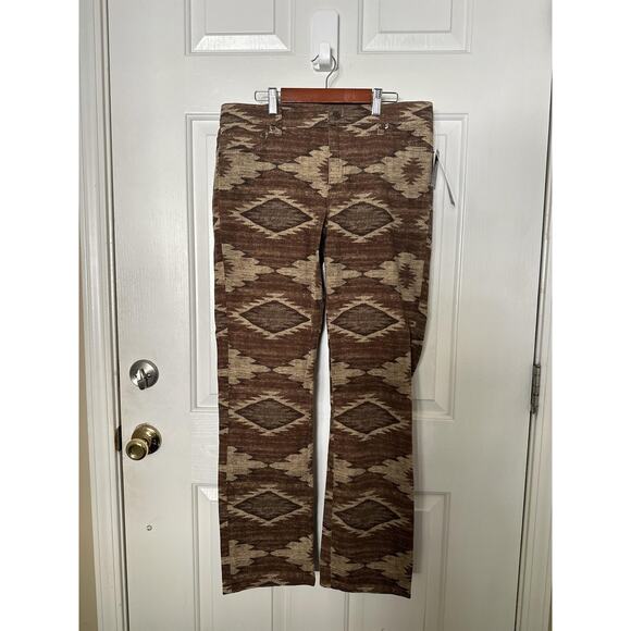 Lauren Ralph Lauren Pants Womens 12 Aztec Modern Straight Corduroy NWT - Picture 2 of 9